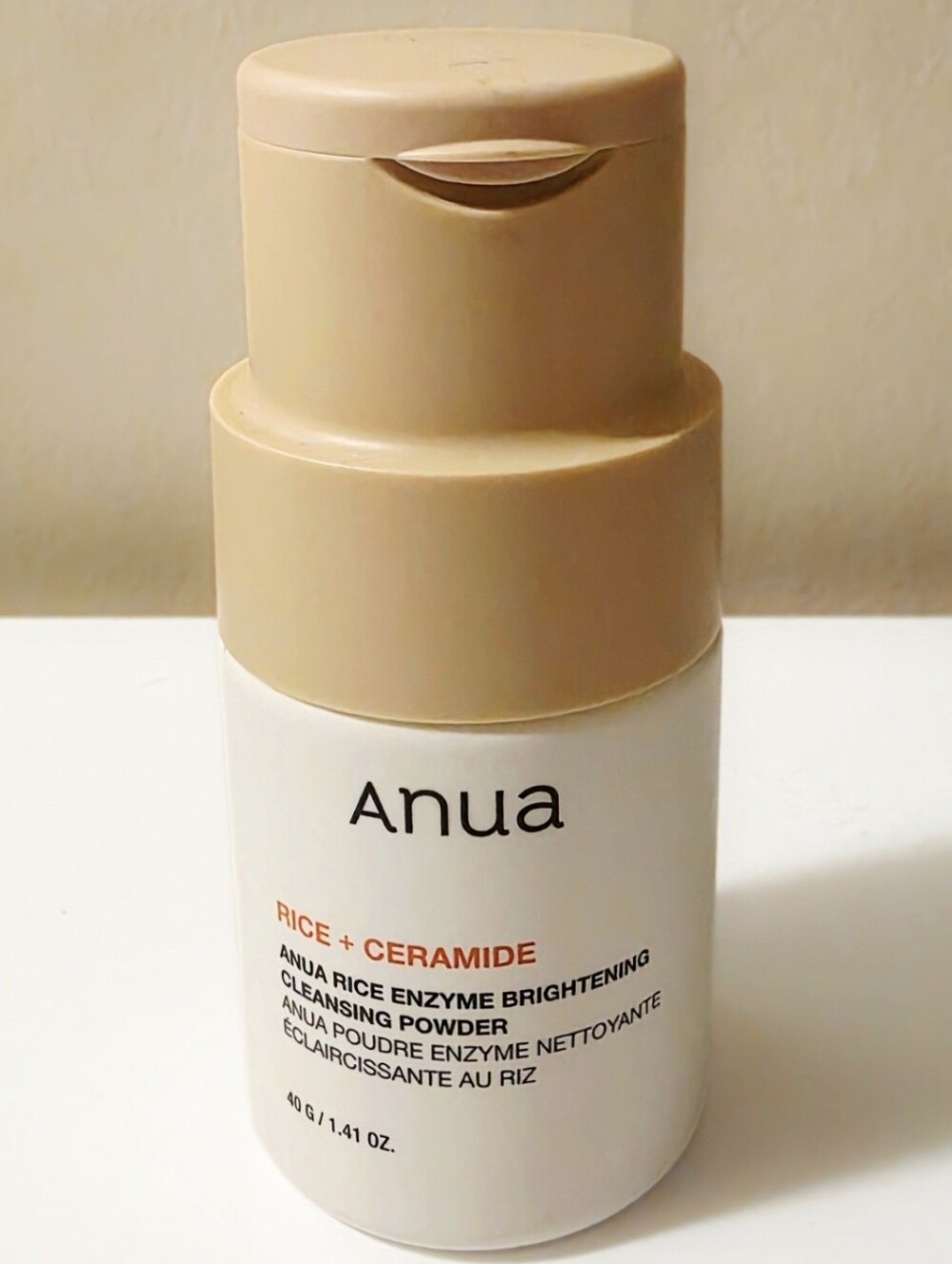 Korean Anua Rice Enzyme Brightening Cleansing Powder 1.41 Oz e 40g Exfoliant